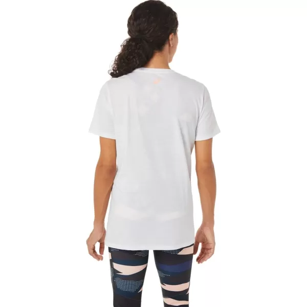 imageASICS Womens Graphic TEE Tennis ApparelBrilliant White