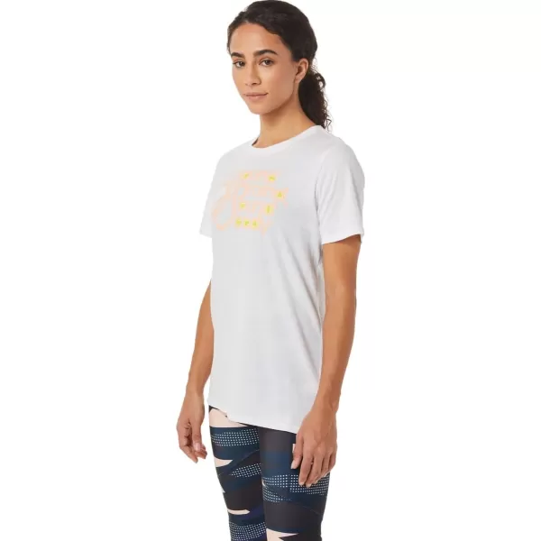 imageASICS Womens Graphic TEE Tennis ApparelBrilliant White