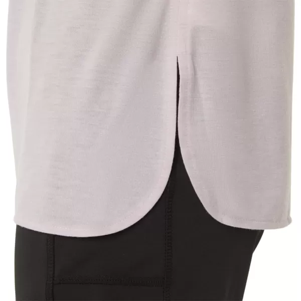 imageASICS Womens Heather Vneck Short Sleeve TOP ApparelBarely Rose Heather