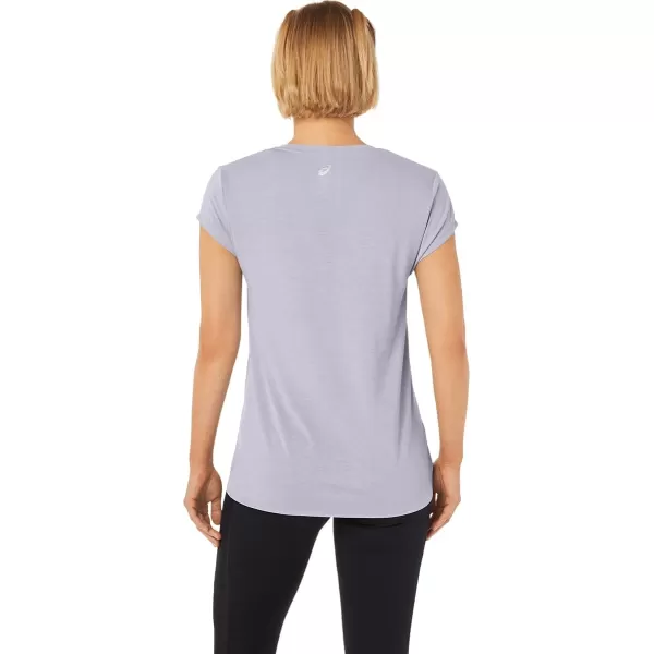 imageASICS Womens Heather Vneck TOP ApparelLilac Hint Heather