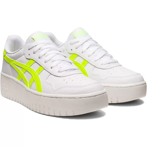 imageASICS Womens Japan S PF Sportstyle ShoesWhiteSafety Yellow