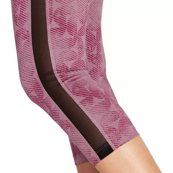 imageASICS Womens Kate Mesh Capri Running ApparelPurple OxideDried Berry Linear Eclipse