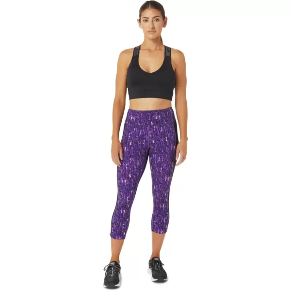 imageASICS Womens Kate Pocket Capri Training ApparelJapan Brushed OrchidPerformance Black
