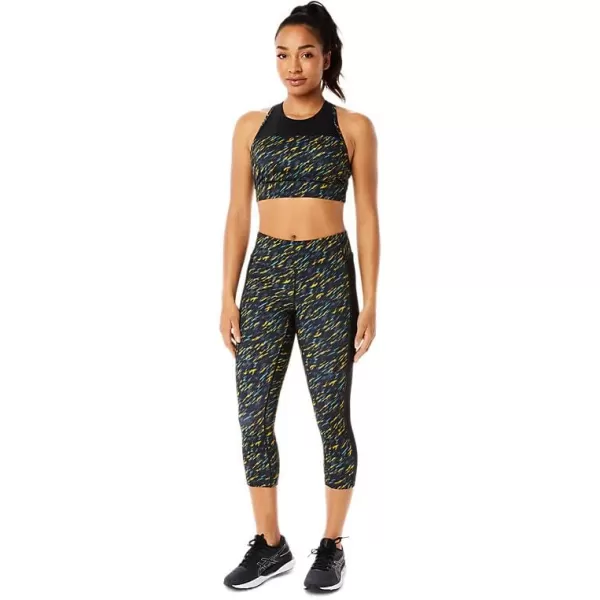 imageASICS Womens Kate Pocket Capri Training ApparelNight ShadeSage Print