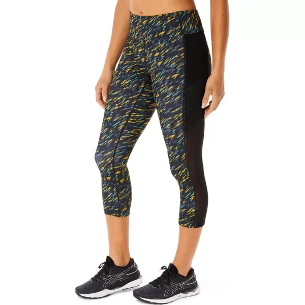 imageASICS Womens Kate Pocket Capri Training ApparelNight ShadeSage Print