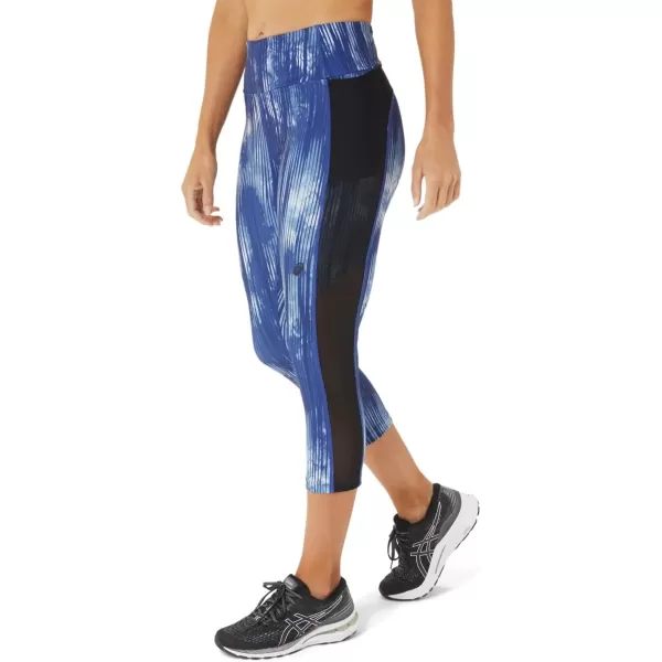 imageASICS Womens Kate Pocket Capri Training ApparelTie Dye Grand SharkPerformance Black