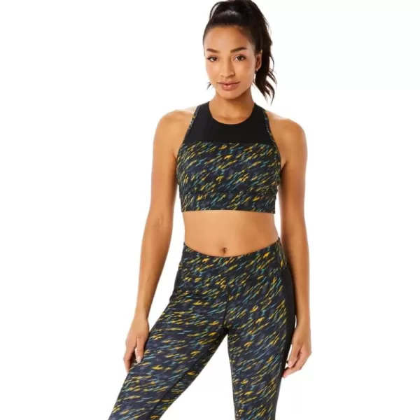 imageASICS Womens Kate Strappy BraNight ShadeSage Print