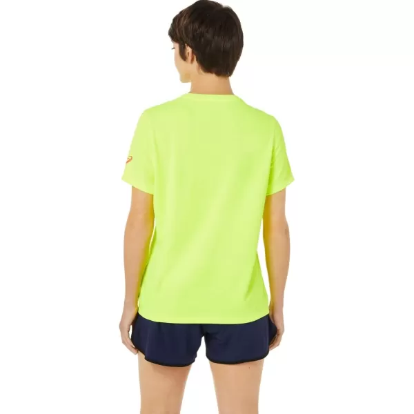 imageASICS Womens LAM RS II Short Sleeve Running ApparelSafety Yellow