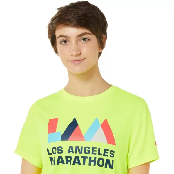 imageASICS Womens LAM RS II Short Sleeve Running ApparelSafety Yellow