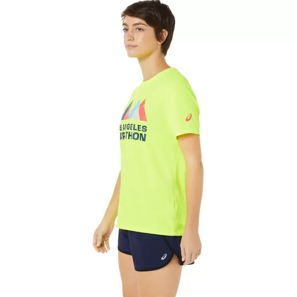 imageASICS Womens LAM RS II Short Sleeve Running ApparelSafety Yellow