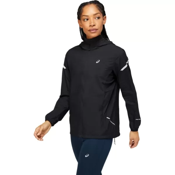 imageASICS Womens LITESHOW JACKET ApparelPerformance Black