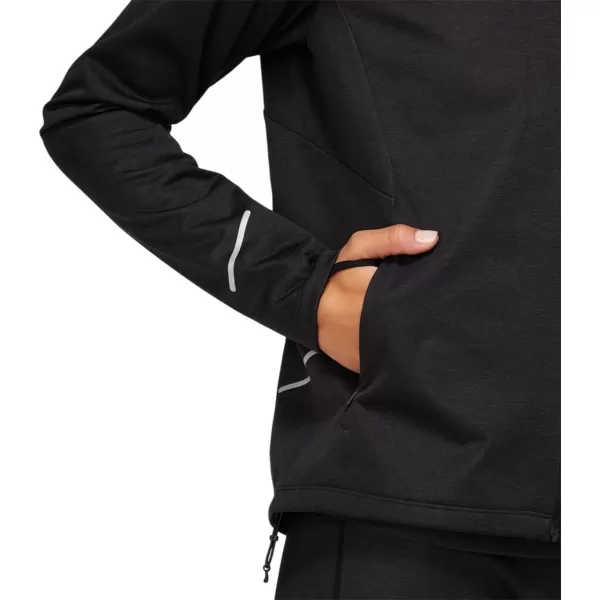 imageASICS Womens LITESHOW JACKET ApparelPerformance Black Heather