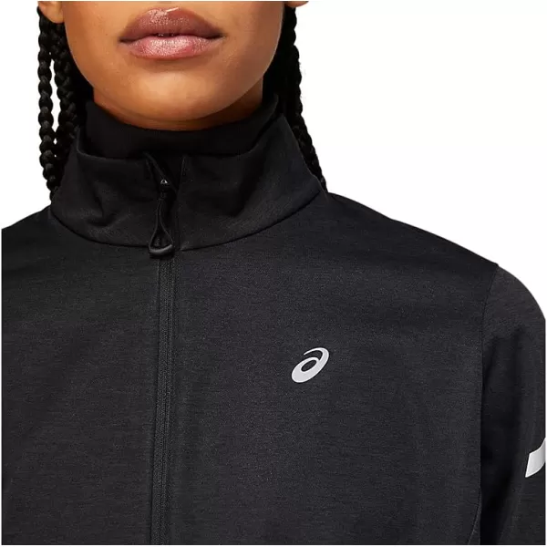 imageASICS Womens LITESHOW JACKET ApparelPerformance Black Heather