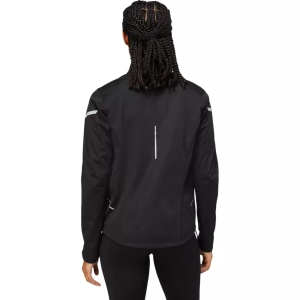 imageASICS Womens LITESHOW JACKET ApparelPerformance Black Heather