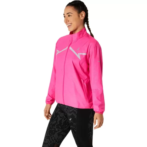 imageASICS Womens LITESHOW JACKET RUNNING ApparelPink Glo
