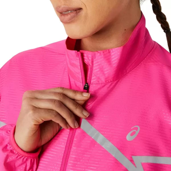 imageASICS Womens LITESHOW JACKET RUNNING ApparelPink Glo