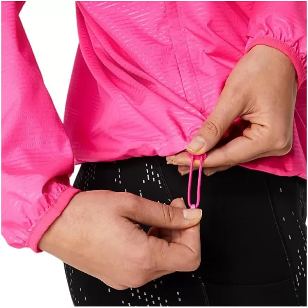 imageASICS Womens LITESHOW JACKET RUNNING ApparelPink Glo