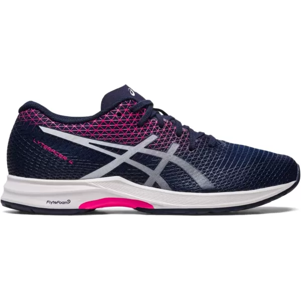 imageASICS Womens LYTERACER 4 Running ShoesMidnightWhite