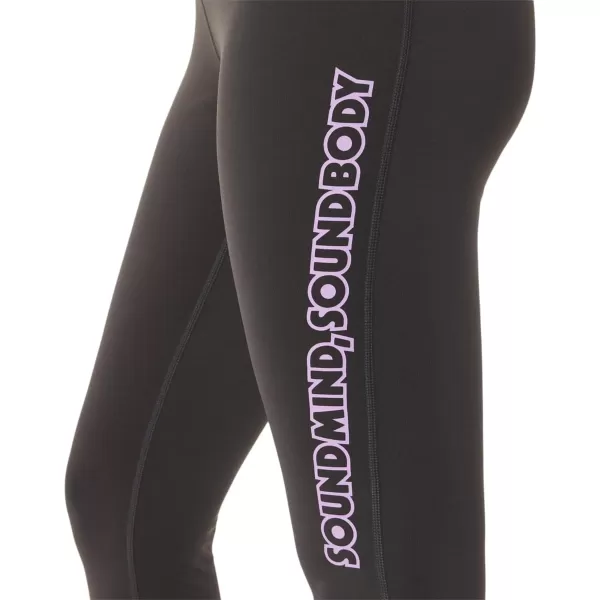 imageASICS Womens Logo Graphic Tight Training ApparelObsidian Grey