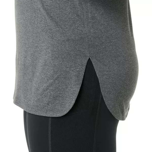 imageASICS Womens Long Sleeve Heather TOP Training ApparelDark Grey Heather