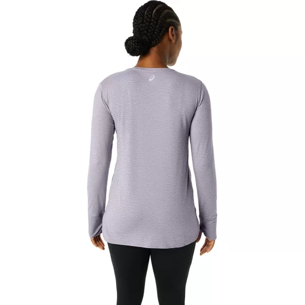 imageASICS Womens Long Sleeve Heather TOP Training ApparelDusk Violet Heather
