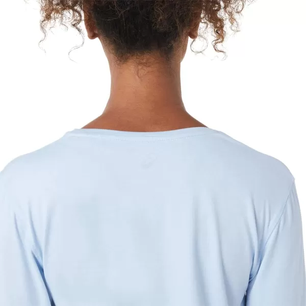 imageASICS Womens Long Sleeve Heather TOP Training ApparelSoft Sky Heather