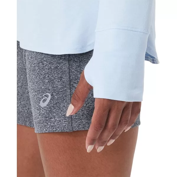 imageASICS Womens Long Sleeve Heather TOP Training ApparelSoft Sky Heather
