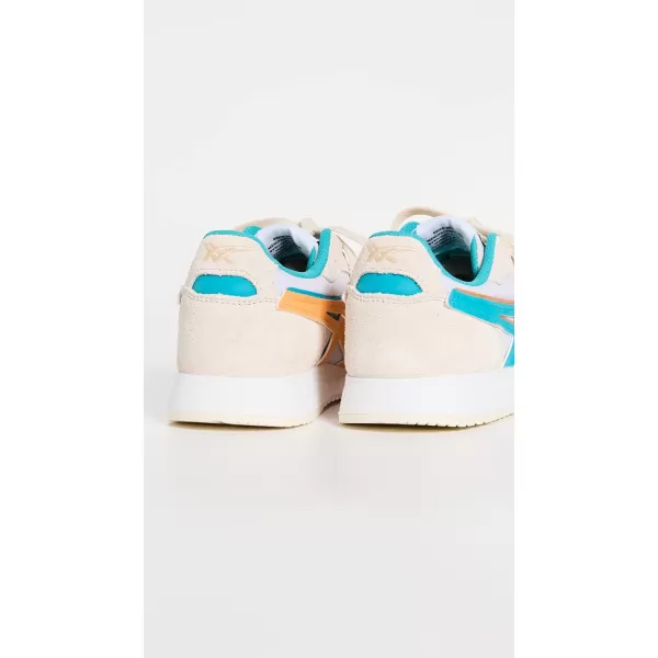 imageASICS Womens Lyte Classic Sportstyle ShoeBeigeBlueOrange