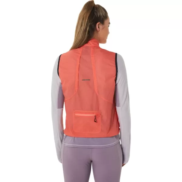 imageASICS Womens METARUN PACKABLE VEST ApparelPapaya