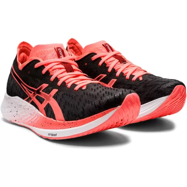 imageASICS Womens Magic Speed Running ShoesBlackBlazing Coral