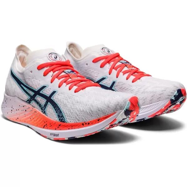 imageASICS Womens Magic Speed Running ShoesWhiteThunder Blue
