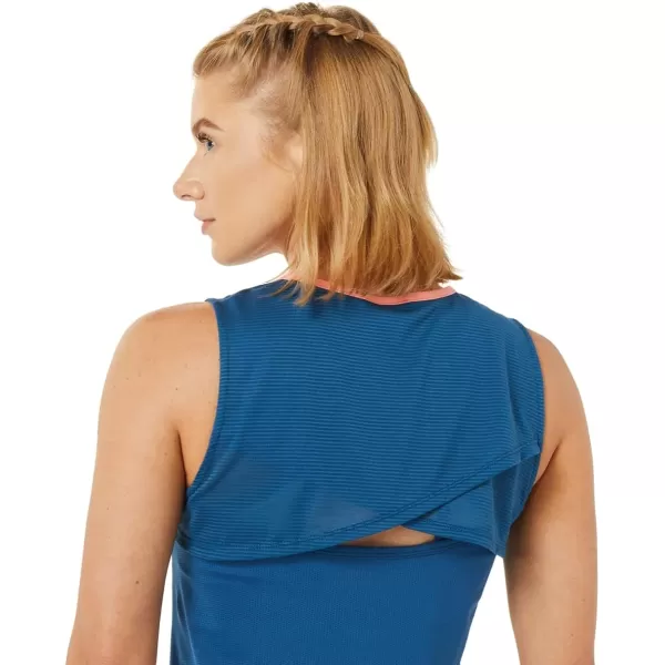 imageASICS Womens Match ACTIBREEZE Tank Tennis ApparelOasis GreenLight Indigo