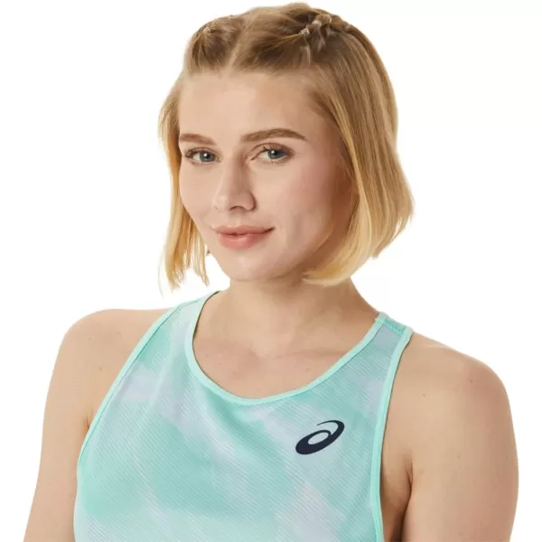 imageASICS Womens Match Graphic Tank ApparelFresh Ice