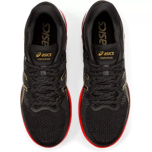 imageASICS Womens MetaRide Running ShoesBlackClassic Red