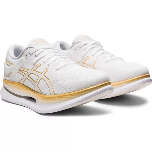 imageASICS Womens MetaRide Running ShoesWhitePure Gold