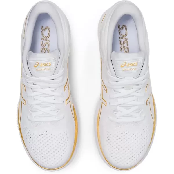 imageASICS Womens MetaRide Running ShoesWhitePure Gold
