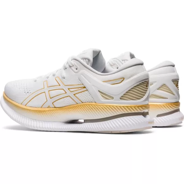 imageASICS Womens MetaRide Running ShoesWhitePure Gold