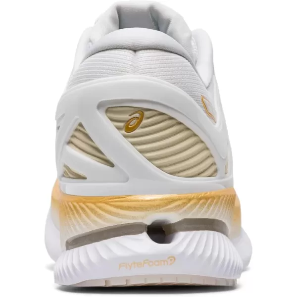 imageASICS Womens MetaRide Running ShoesWhitePure Gold