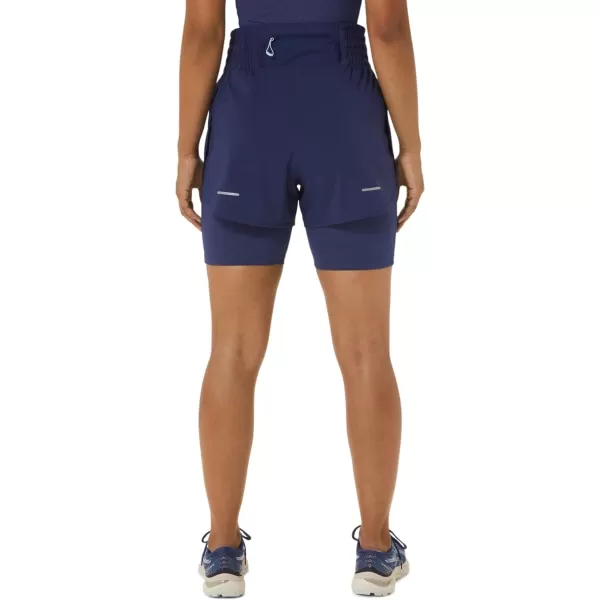 imageASICS Womens NAGINO 4IN Run Short ApparelIndigo Blue