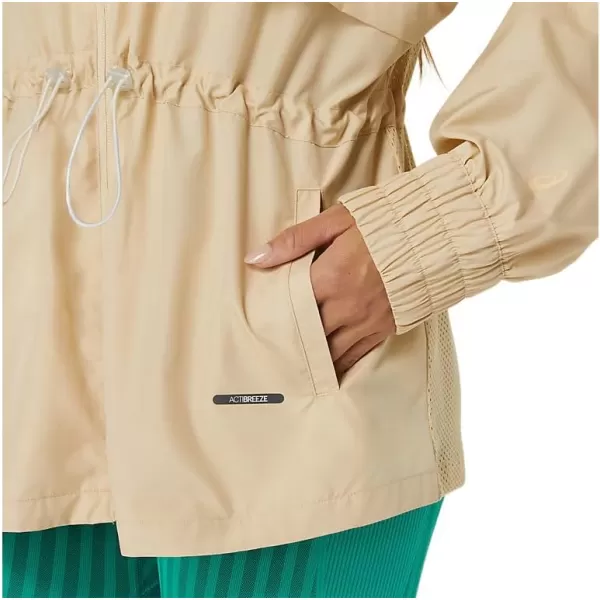 imageASICS Womens NAGINO ACTIBREEZE WOVEN JACKET TRAINING ApparelBeige