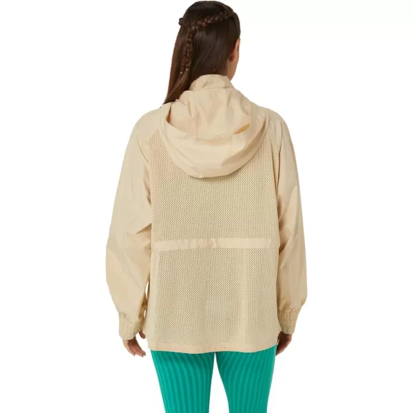 imageASICS Womens NAGINO ACTIBREEZE WOVEN JACKET TRAINING ApparelBeige