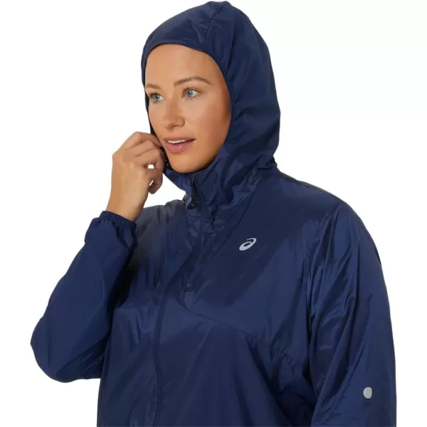 imageASICS Womens NAGINO RUN PACKABLE JACKET RUNNING ApparelBlue Expanse
