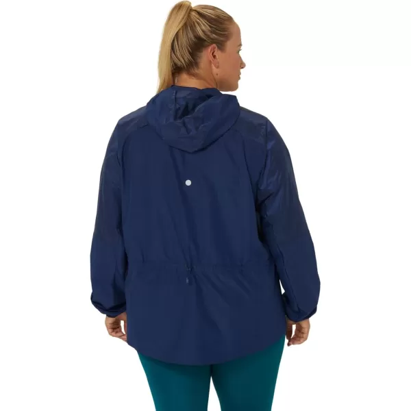 imageASICS Womens NAGINO RUN PACKABLE JACKET RUNNING ApparelBlue Expanse