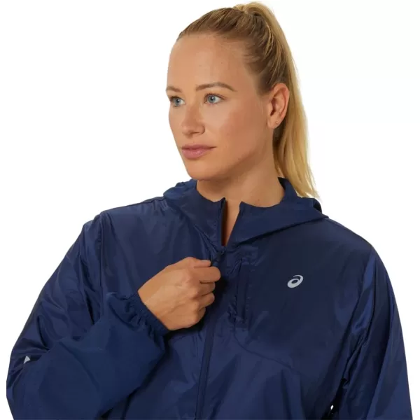 imageASICS Womens NAGINO RUN PACKABLE JACKET RUNNING ApparelBlue Expanse
