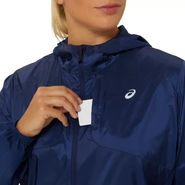 imageASICS Womens NAGINO RUN PACKABLE JACKET RUNNING ApparelBlue Expanse