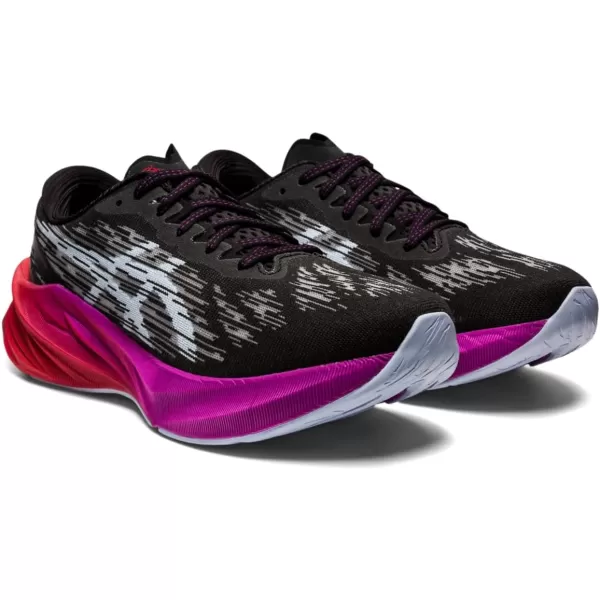 imageASICS Womens NOVABLAST 3 Running ShoesBlackSoft Sky