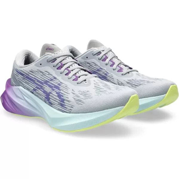 imageASICS Womens NOVABLAST 3 Running ShoesPiedmont GreyBlue Violet