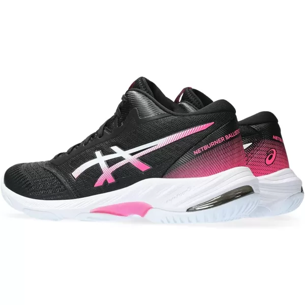 imageASICS Womens Netburner Ballistic FlyteFoam 3 Volleyball ShoesBlackHot Pink