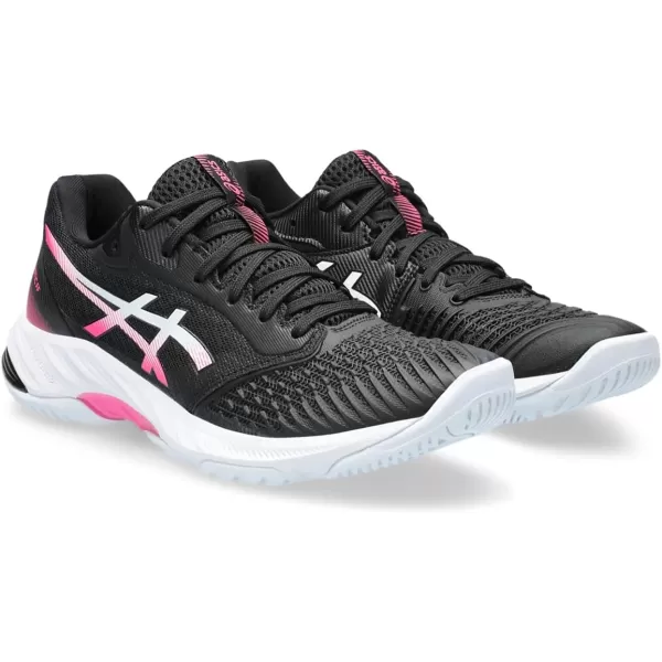 imageASICS Womens Netburner Ballistic FlyteFoam 3 Volleyball ShoesBlackHot Pink