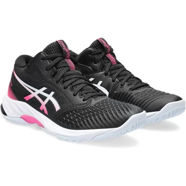 imageASICS Womens Netburner Ballistic FlyteFoam 3 Volleyball ShoesBlackHot Pink